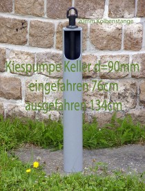 Keller Kiespumpe 90mm - kurzer Kiesplunscher