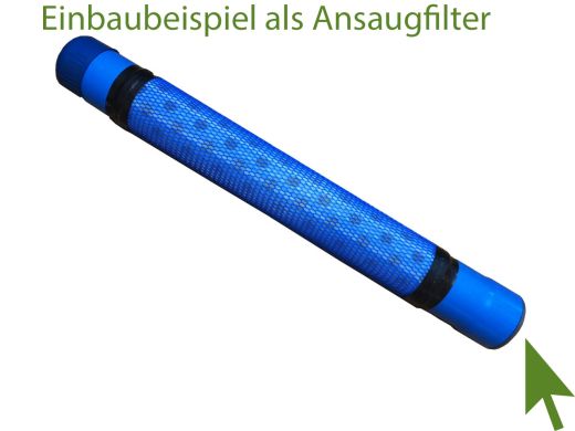 Ansaugfilter P115 Feinsandfilter f. Wasser max. 6000l/Stunde Gartenpumpe Vorfilter