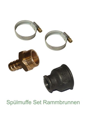 Rammbrunnen komplett Set 7.20m 50tlg. mit Brunnenbohrer und Schwengelpumpe