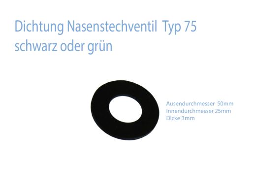 Dichtung einzeln fr Nasenstechventil Schwengelpumpe Typ 75