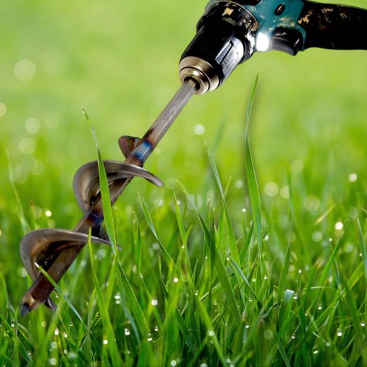 Pflanzbohrer f�r Bohrmaschine 50mm - 5cm Erdbohrer Akkuschrauber