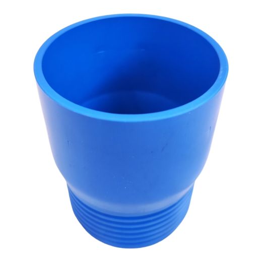 PVC bergang Brunnenrohr DN80 - 3 Zoll Trapez Gewinde auf Klebemuffe