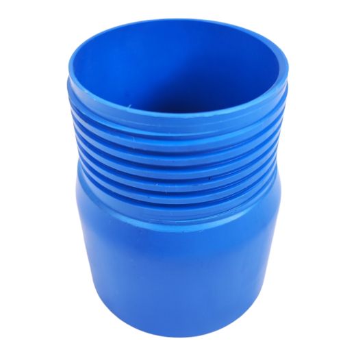 PVC bergang Brunnenrohr DN80 - 3 Zoll Trapez Gewinde auf Klebemuffe