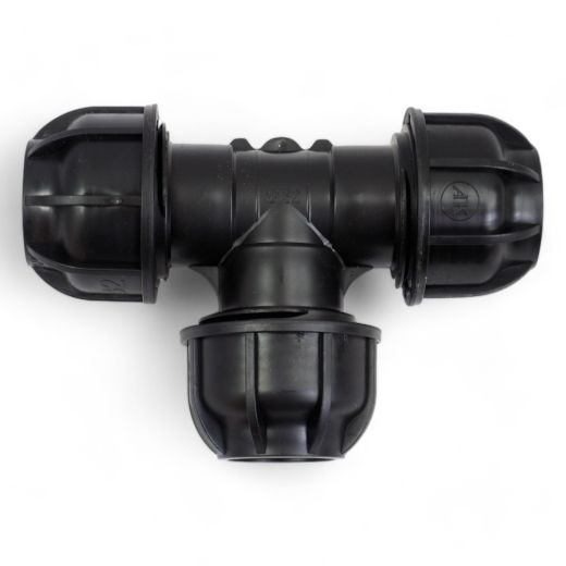 PE 32 Rohr T St�ck 32 x 32 x 32 mit 3 Verschraubungen