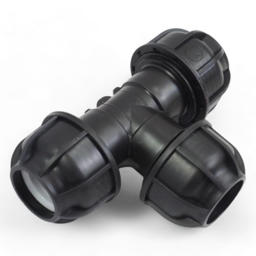 PE 32 Rohr T St�ck 32 x 32 x 32 mit 3 Verschraubungen