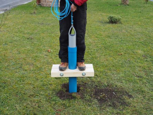 Holzzange die Gro�e f�r DN 50 Brunnenrohr AD=60mm