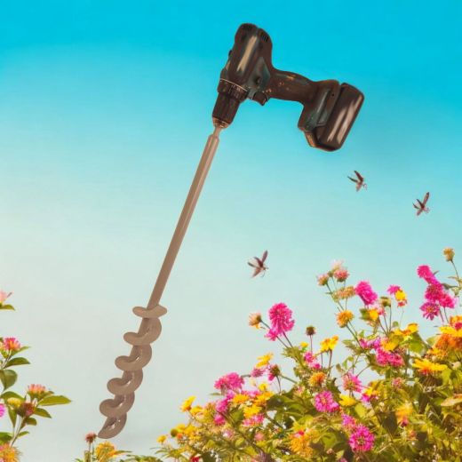 Erdbohrer 80mm 8 cm - 1m f�r Akkuschrauber oder Bohrmaschine