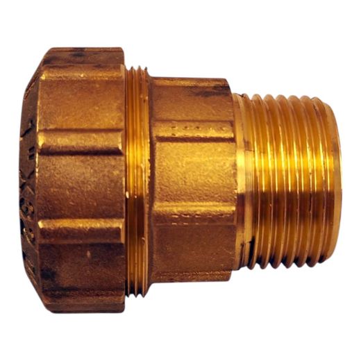 PE Rohr Verschraubung aus Messing 1" AG - 32 mm