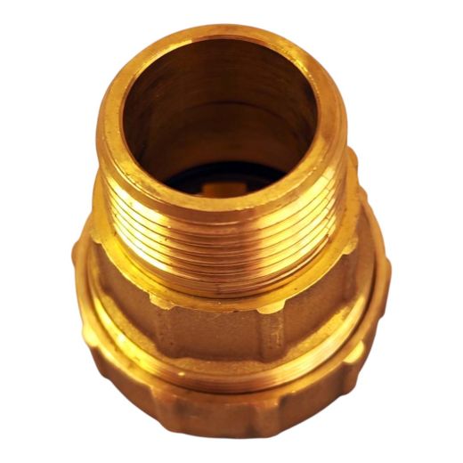 PE Rohr Verschraubung aus Messing 1" AG - 32 mm