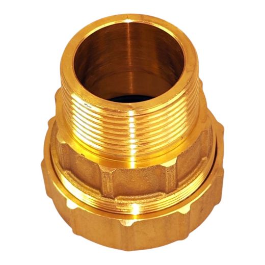 PE Rohr Verschraubung aus Messing 1 1/4" AG - 40 mm