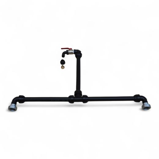 IBC Wassertank verbinden Set - Aluminium PE mit Auslaufhahn 1 1/4 Zoll