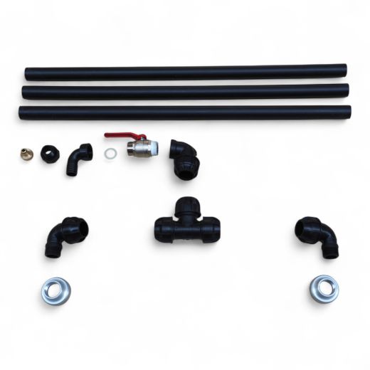 IBC Wassertank verbinden Set - Aluminium PE mit Auslaufhahn 1 1/4 Zoll