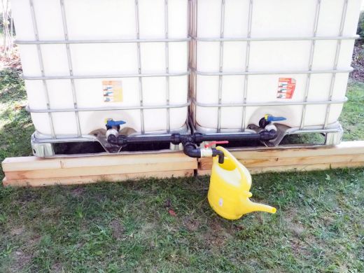 IBC Wassertank verbinden Set - Aluminium PE mit Auslaufhahn 1 1/4 Zoll