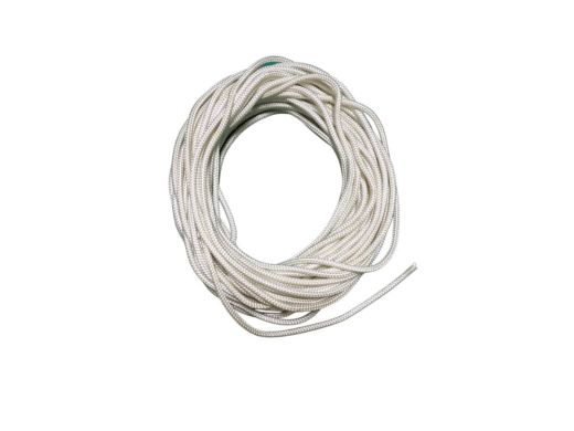 B Ware Polyester Flechtschnur 8mm weiss 8m - Seil f�r Kiespumpe oder Plunscher B32
