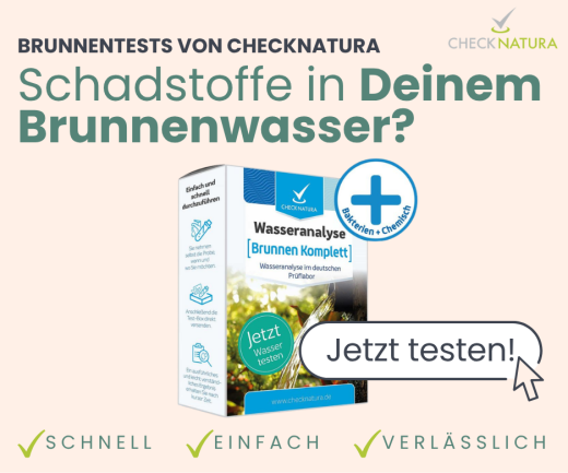 Brunnenwassertest Komplett – Wasser auf Bakterien, Nitrat & Schadstoffe pr�fen | Checknatura