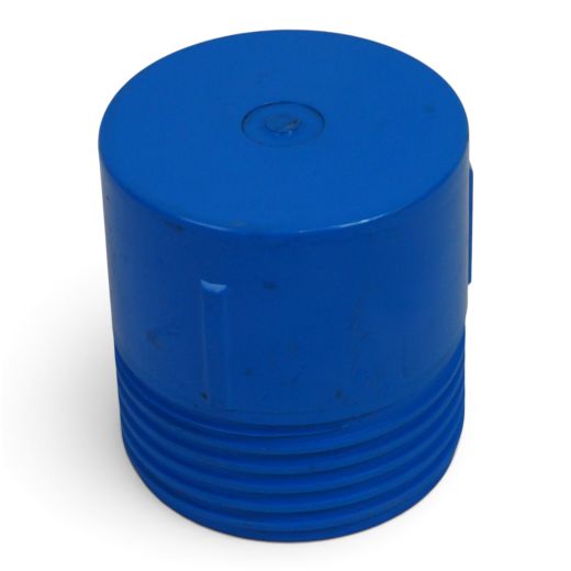PVC Deckel DN 80 mit Au�engewinde - Verschluss f�r Brunnenrohre