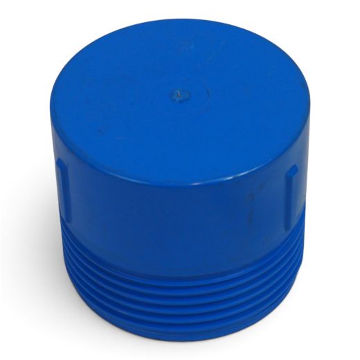 PVC Deckel DN 100 mit Au�engewinde - Verschluss f�r Brunnenrohre
