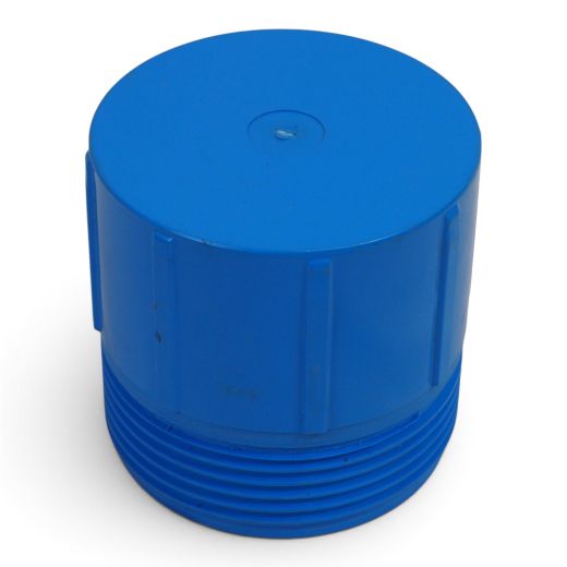 PVC Deckel DN 115 mit Au�engewinde - Verschluss f�r Brunnenrohre