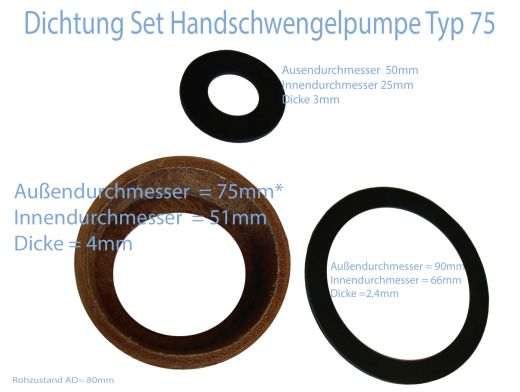 Dichtung Set Schwengelpumpe Typ 75