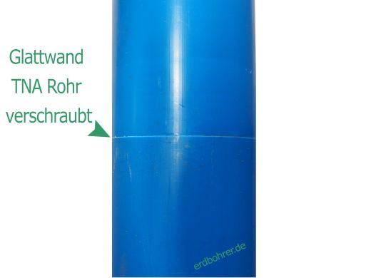 Glattwand Brunnenrohr DN115 - 4 1/2" Baul�nge 1m TNA Gewinde