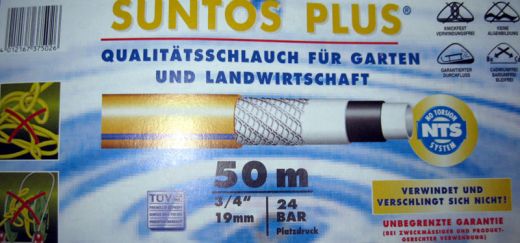Suntos Trikot 1/2" Wasserschlauch L�nge 10m - 20m - 30m - 40m - 50m