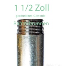 1.20m Verlngerungsrohr 1 1/2 Zoll fr Schlagbrunnen verzinkt