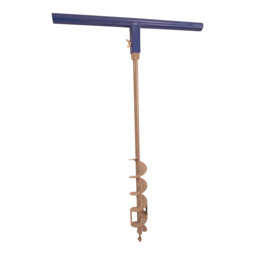Erdbohrer 110 mm 110cm - 1m lang mit Metallgriff