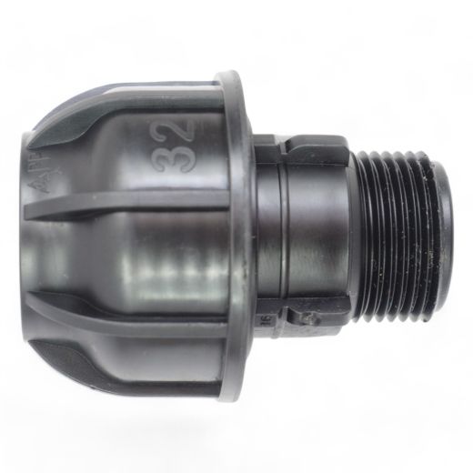 PE Rohr Verschraubung 1 AG x 32mm - Auengewinde x PE32 Rohr