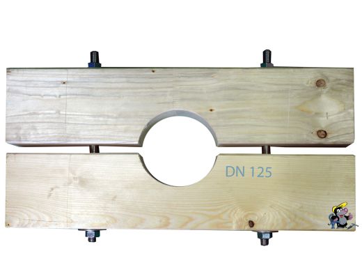 Holzzange die Gro�e f�r DN 125 Brunnenrohr AD=140mm