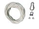 Seil Set Brunnenbau 20m - Polyester Flechtschnur 8mm f�r Kiespumpe oder Plunscher
