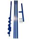 Brunnenbau Erdbohrer Set 4m 90mm