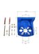 Wandhalter Set mit Schrauben - f�r Wasserfilter Vorfilter gro� und klein