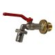 Regentonne Wasserhahn 3/4 Zoll Kugelhahn mit Schlaucht�lle und Durchf�hrung 1 Zoll