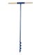 Erdbohrer 60 mm 6 cm - 1m lang blau
