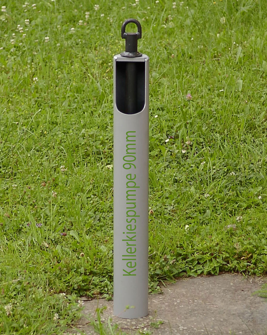 Keller Kiespumpe 90mm - kurzer Kiesplunscher