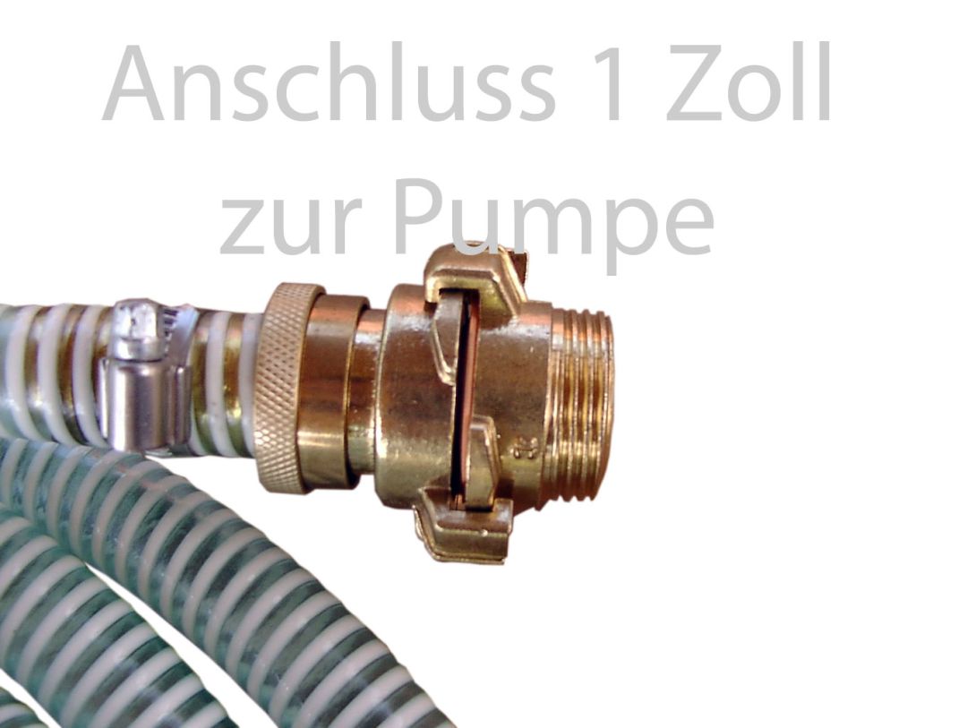 Saugschlauch Set 3/4 Zoll 7 tlg. fr Rammbrunnen 8m Gesamtlnge