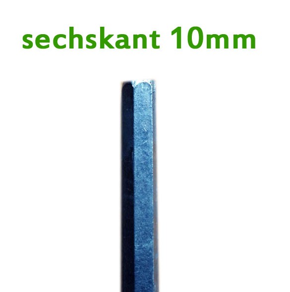 Erdbohrer 50 mm 5 cm - lange Wendel - 1m fr Akkuschrauber oder Bohrmaschine zum Rasen Entwssern