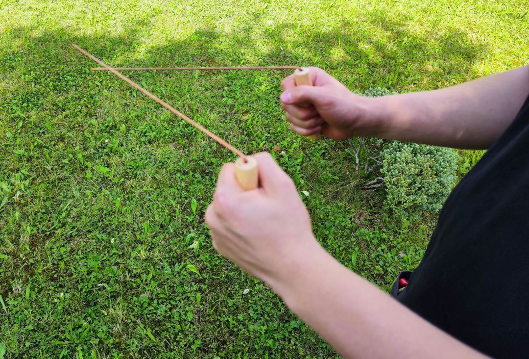 Wnschelrute mit Holzgriff 30 cm - Wassersuche