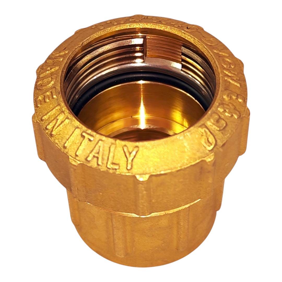 PE Rohr Verschraubung aus Messing 1 1/4" IG - 40 mm