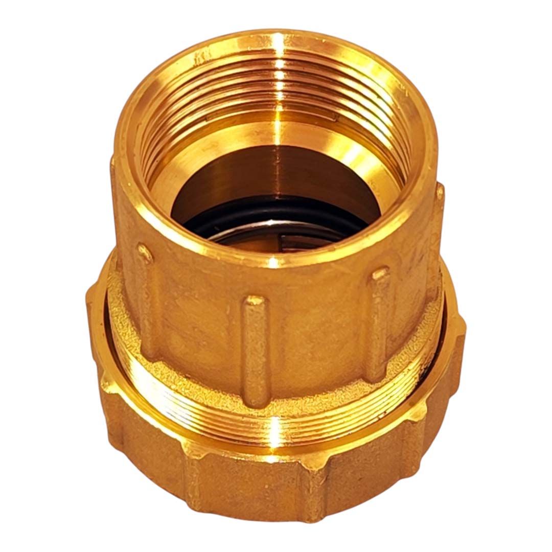PE Rohr Verschraubung aus Messing 1 1/4" IG - 40 mm