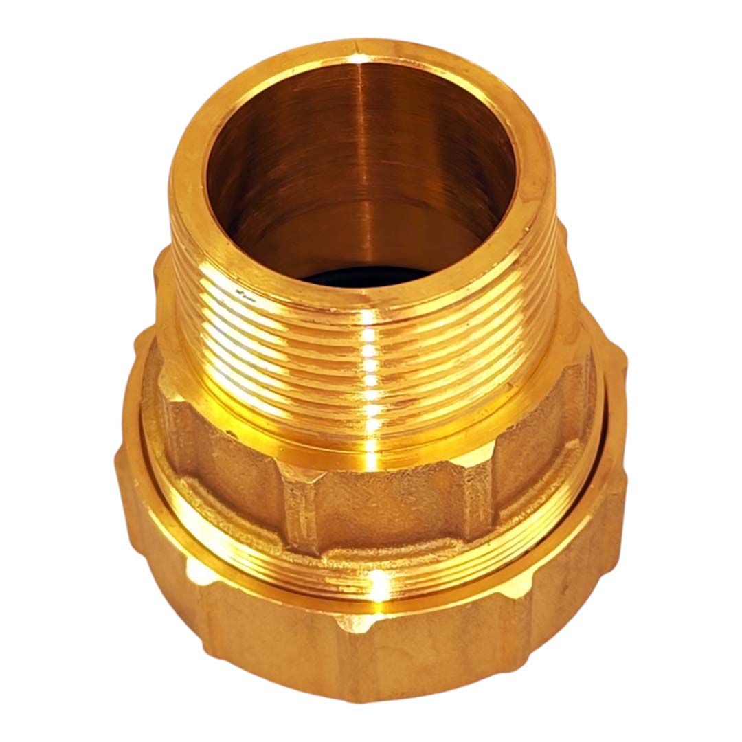 PE Rohr Verschraubung aus Messing 1 1/4&quote; AG - 40 mm