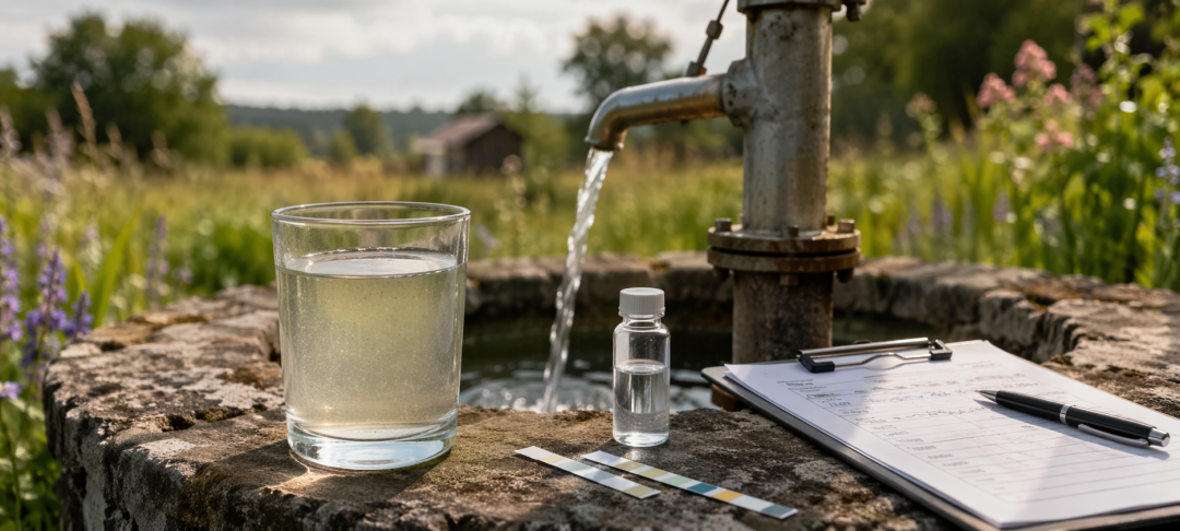Ihr Brunnenwasser riecht �ber oder sie sind unsicher welche Bestandteile im Wasser vorhanden sind. Testen mit Checknatura