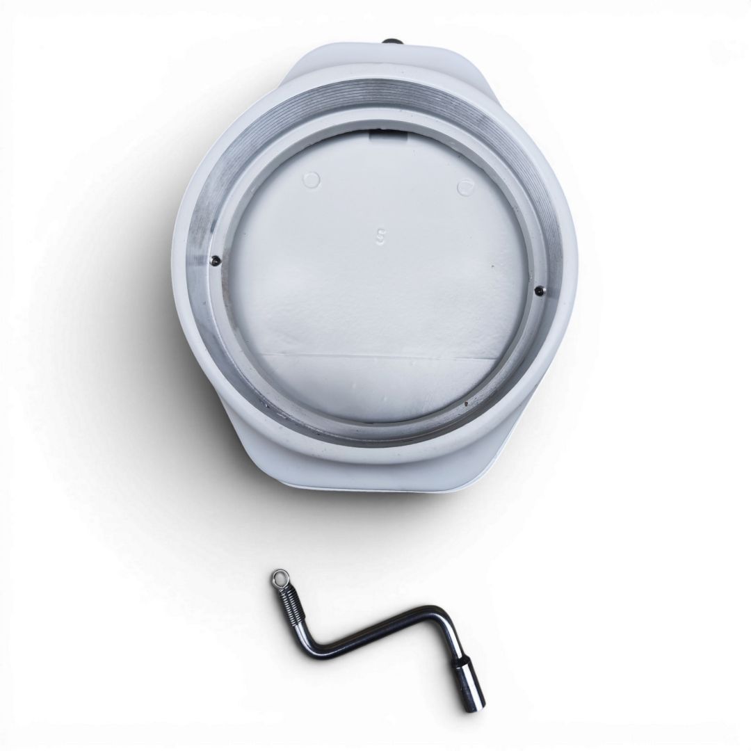Pegelkappe DN 125 f�r Brunnenrohr � 140 mm (5 Zoll) zum stecken - ohne Rohrgewinde