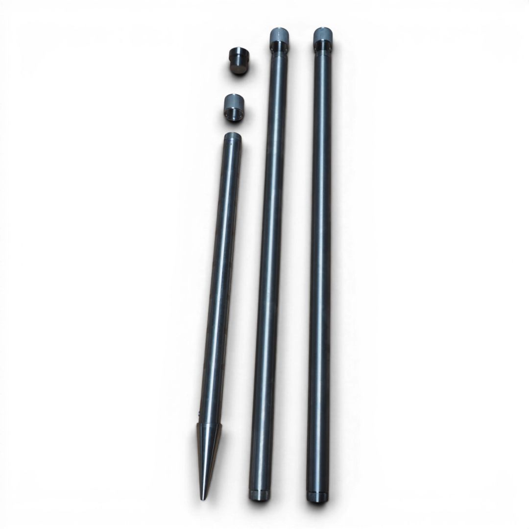 Brunnenrohr Set Edelstahl 7tlg. 3.20m Gesamtl�nge zum Brunnen selber bauen mit Anleitung.