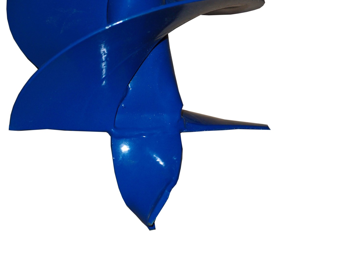 Erdbohrer 175mm 17,5 cm pulverbeschichtet blau