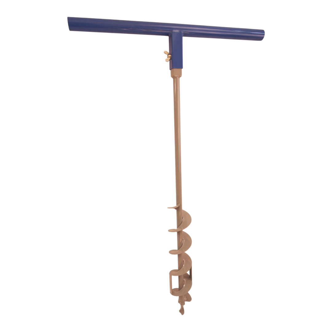 Erdbohrer 110 mm 110cm - 1m lang mit Metallgriff