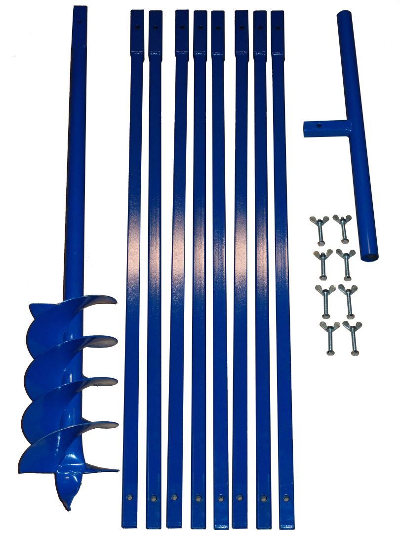 Brunnenbau Erdbohrer Set 9m 150mm - Bohrkopf - Brunnenbohrer 15cm