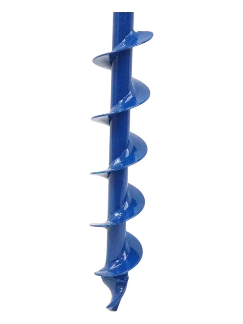 Erdbohrer 50 mm 5 cm - 1m lang blau