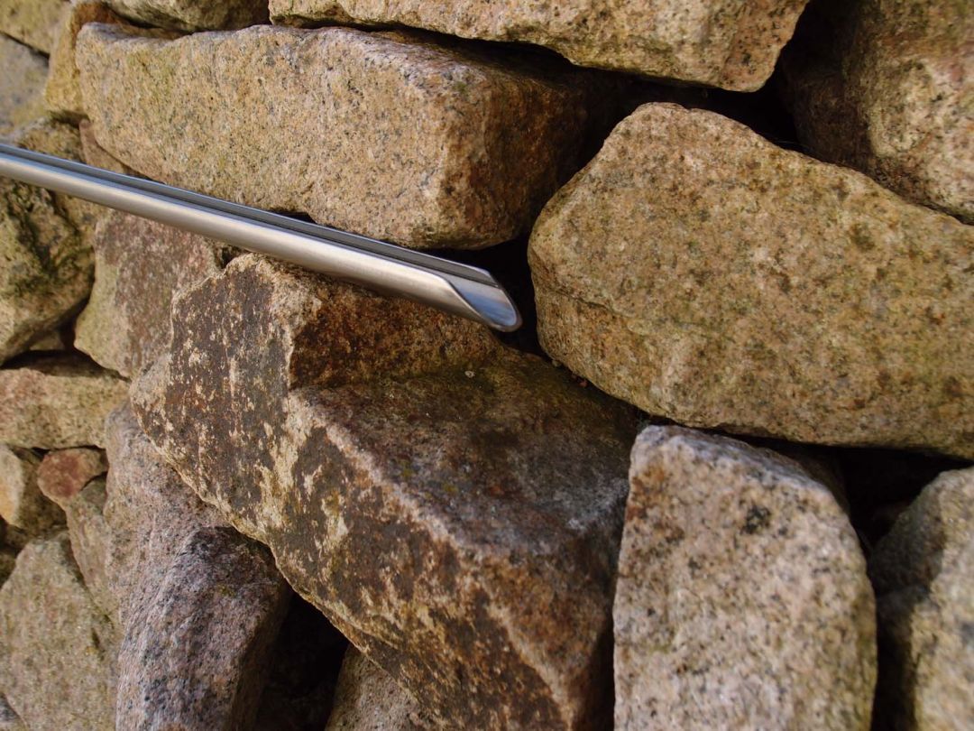 Bohrstock AL55 Edelstahl mit Fußraste - Bodenprobennehmer