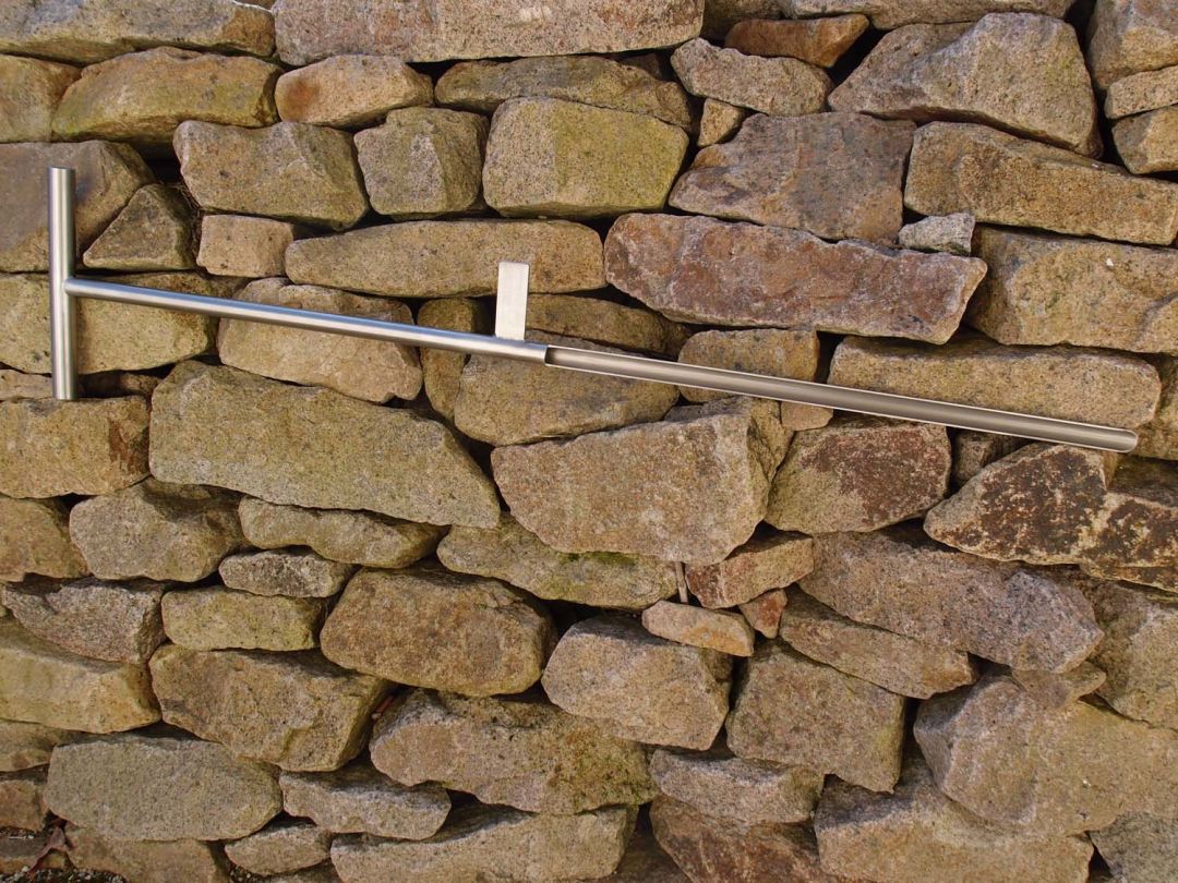 Bohrstock AL55 Edelstahl mit Fußraste - Bodenprobennehmer
